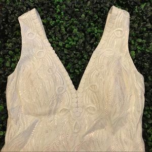 Lily Pulitzer Brynn Dress Resort White Iridescent